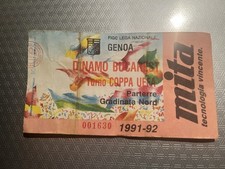 Genoa-dinamo Bucarest football ticket Uefa Cup(usa,belgium,england,Romania,japan