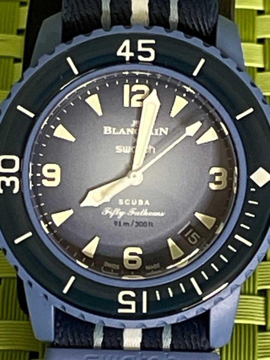 Blancpain × Swatch Atlantic Ocean Blancpain X Swatch Fifty Fathoms Scuba Collection: Atlantic