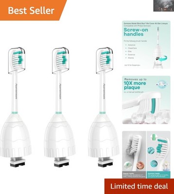 Affordable Sonicare Bristle Replacement Heads with Hygienic Caps - 3 Count