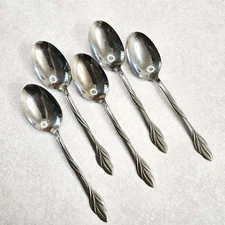 Lot Of 5 Oneida Eden Stainless Soup Spoon / Tablespoon Flatware USA Preowned