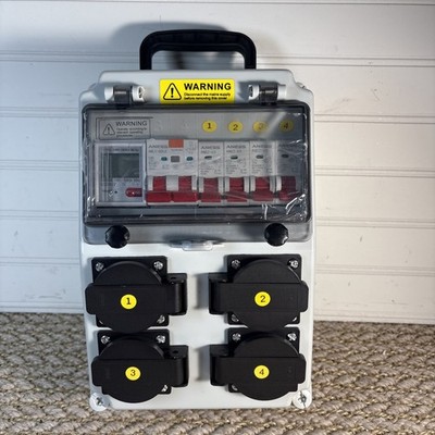 Power Distribution Box, 110V Electricity Meter 1*80A 4*20A FL+LS+METER