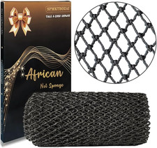 African Net Sponge Authentic, African Exfoliating Sponge Real African Net Black