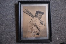 1966 BABE RUTH PRINT by PETE BORUTA ~ 8.5