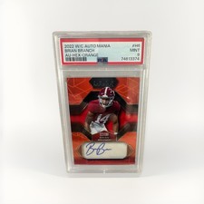 2022 Wild Card Auto Mania Retail -Hex Brian Branch #AM-H6 Mirror Orange (AU, RC)