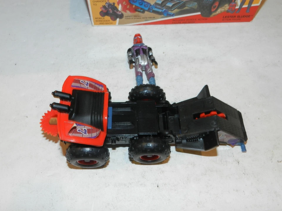 Kenner M.A.S.K IGUANA de colección completo con caja de lodos Lester vehículo y casco Foto 3 de 4