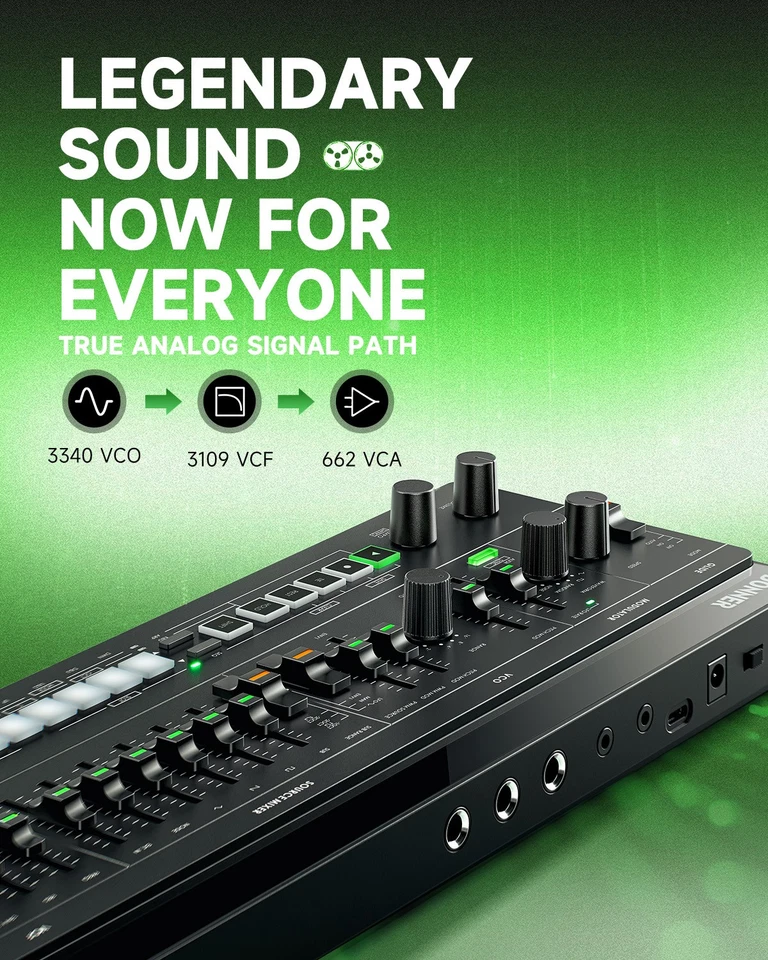 Donner ESSENTIAL L1 Synthesizer 64-Step Sequencer S2C Magnetic Modular System - Image 3 of 4