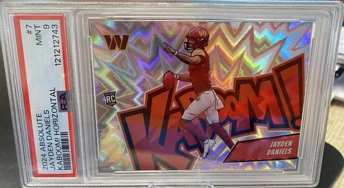 2024 Panini Absolute - Kaboom! Horizontal Jayden Daniels #7 (RC) Commanders LSU