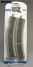 BACHMANN E-Z TRACK HO 18" RADIUS CURVES (4) nickel silver roadbed BAC44501 NEW