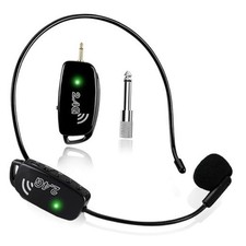Wireless Microphone Headset MIC Cordless: 2.4G Wireless Head MIC and Black1