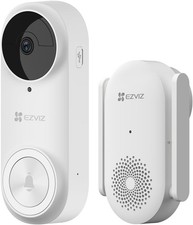 EZVIZ 2K Battery Video Doorbell Camera with Chime No Monthly Fee, Wireless