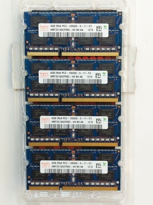 16GB Hynix (4x4GB) DDR3 1333MHz Laptop RAM 2Rx8 PC3-10600S-9-11 HMT351S6CFR8C-H9