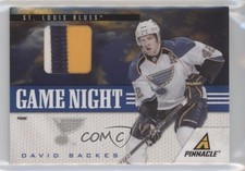 2011-12 Pinnacle Game Night Materials Prime 19/30 David Backes #23 2rz