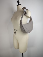 QVC Genuine Leather Scoop Shoulder Bag Mink Brand New