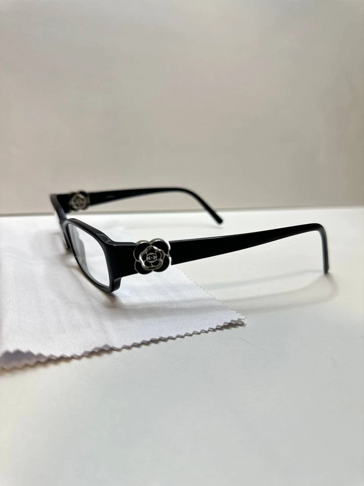 🌹 Черные оправы для очков Chanel 3131 с логотипом камелии — вечная элегантность 🌹 - Изображение 4 из 4