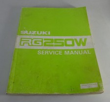 Workshop Manual/Service Manual/Suzuki Rg 250 W Stand 09/1983