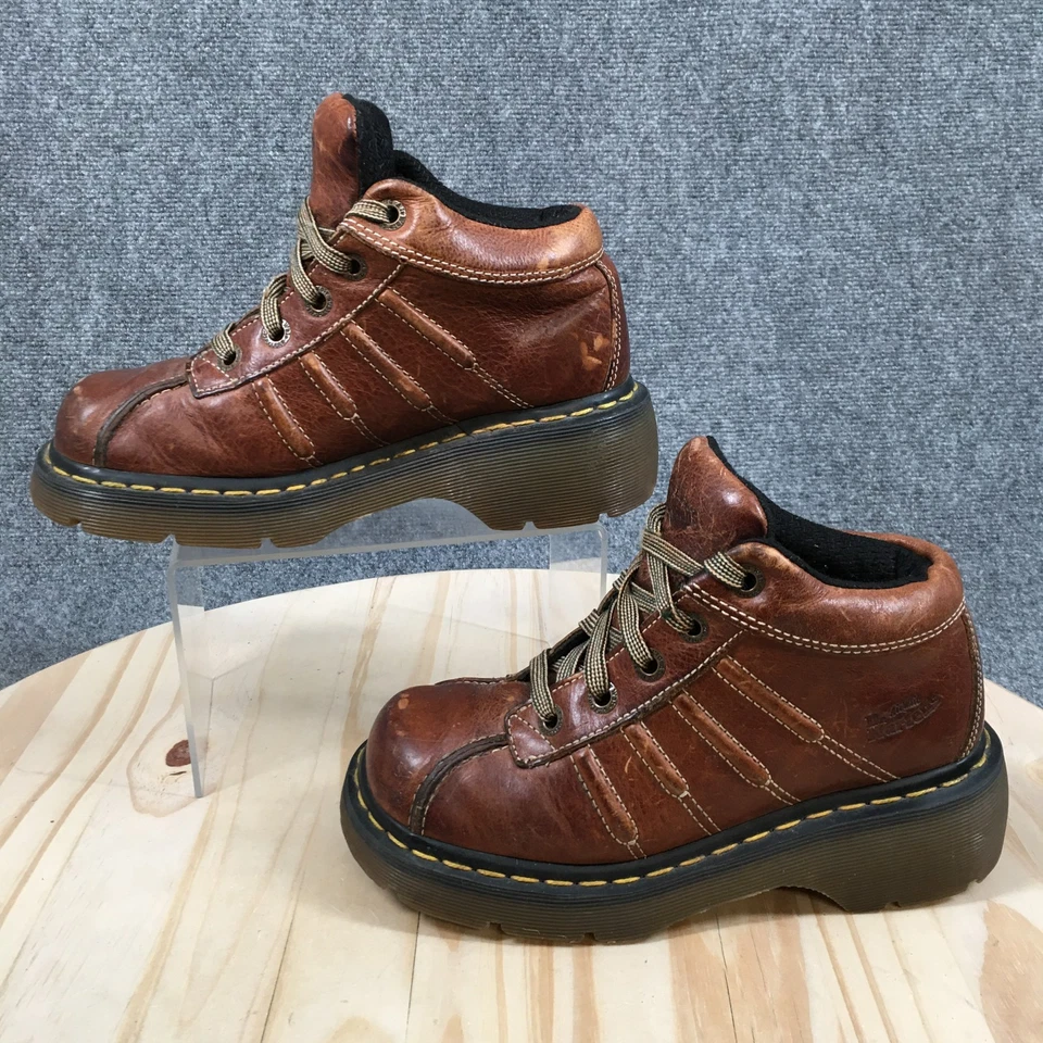 Zapatos Oxford Dr Martens para Hombres 5 Mujeres 6 Gruesos con Cordones 10447 Marrón SIN PLANTILLAS Foto 2 de 4