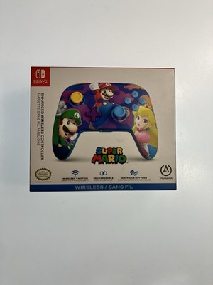 Nintendo Switch PowerA Rechargeable Enhanced Wireless Controller Super Mario