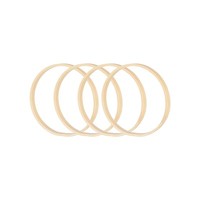 5 Zoll Bambus-Makramee-Hoop, 10Stk Holz-Blumen-Hoop-Bastelringe FüR Diy-Basteltr