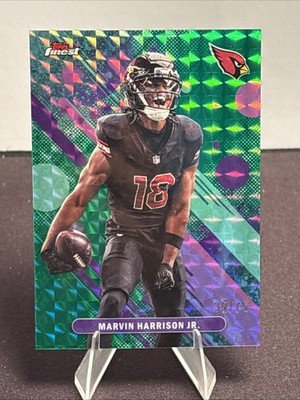 Topps 2025 Finest Marvin Harrison JR. Green Geometric /75  Awesome card