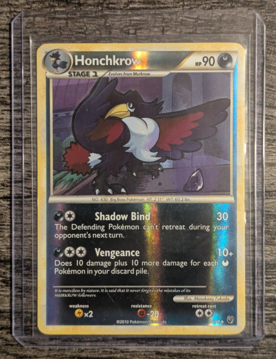 Pokémon: Honchkrow (Undaunted) Reverse Holofoil Rare