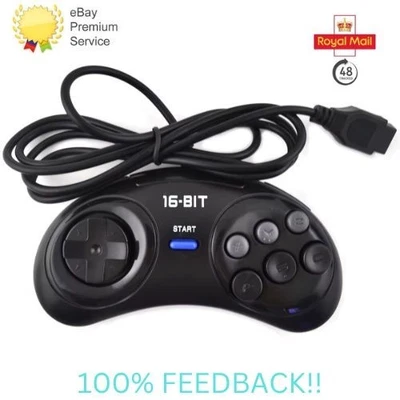 6 Button Gamepad Controller For SEGA MEGADRIVE & GENESIS New Retro Heaven