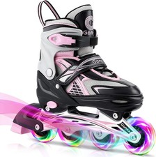 Sturdy Adjustable Inline Skates for Children - Safe Skating with Style  Comfort