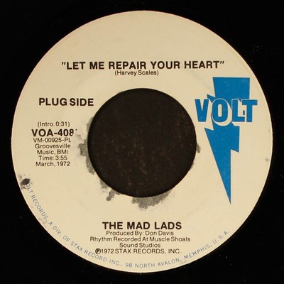 MAD LADS: let me repair your heart / did my baby call VOLT 7'' Single 45 RPM