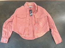 Women’s Primary Denim Co Shacket Jacket Pink / Coral - Size XS - New With Tags