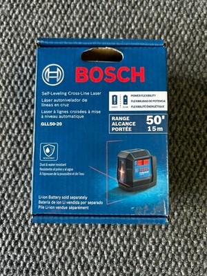 Bosch GLL50-20 Cross-Line Laser Level 50 ft Self-Leveling Dust-proof Waterproof