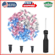 Pack of 90 Tire Repair Kit with Plugs,Self-Service Tire Repair Plugs with Scr...