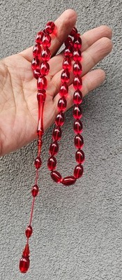 Fire Amber Bekelite Prayer Worry Beads  Tasbih Tasbeeh