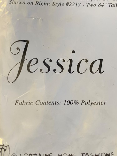 Tende Swag su misura Jessica 60" x 38" rosa bianca ricamate da Lorena Home - Foto 3 di 6
