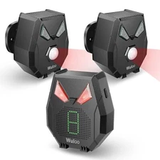 Wuloo 1/3Mile Range Wireless Solar Driveway Alarms PIR Motion Detectors Sensors