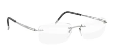 Silhouette Eyeglasses 5521 EW 7010 Titan Next Generation Silver Titanium Frames