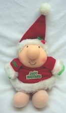 VINTAGE CHRISTMAS "JOLLY HOLLYDAYS" SANTA ZIGGY 5" Plush Stuffed DOLL TOY 1975