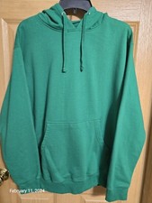 Size large Midweight Hooded Sweatshirt Green Women/ Men/ Junior