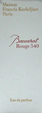 MAISON FRANCIS KURKDJIAN BACCARAT ROUGE 540 EAU DE PARFUM SPRAY 1.2 Oz / 35 ml