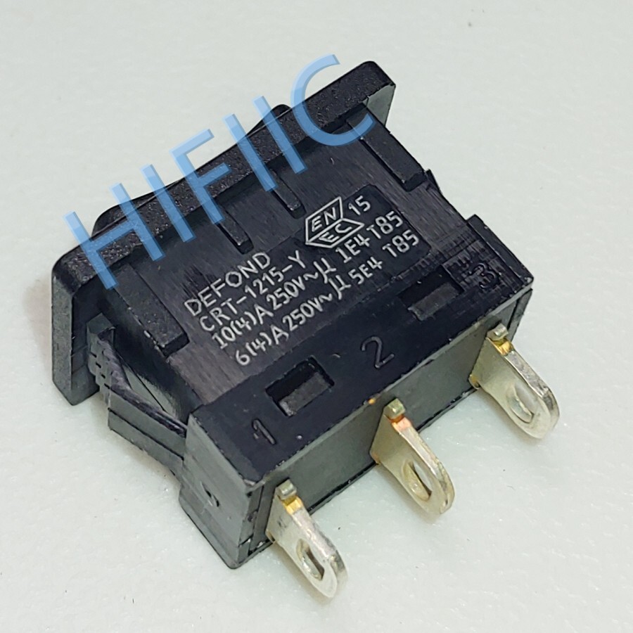 1/5PCS DEFOND CRT-1215-Y Rocker Switch 3 Pins 3 Positions 15A