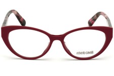 Roberto Cavalli RC5106 066 Red Plastic Cat Eye Eyeglasses Frame 52-15-140 5106