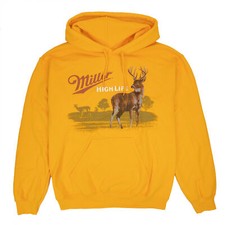 Miller High Life Wildlife Deer Yellow Colorway Hoodie Yellow