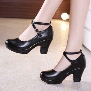 Bombas De Mujer Zapatos De Cuero Moda Nuevo Zapato De Tacón Alto Nuevo  Estilo | eBay