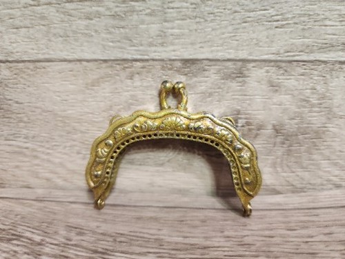 Vintage Ornate Purse Wallet Frame Art Nouveau Gold