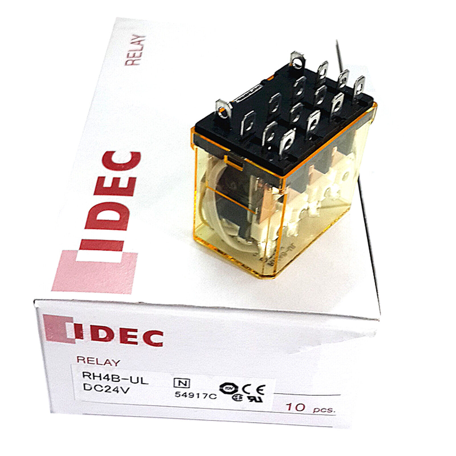 IDEC RH4B-ULDC24  Relay Plug-In 4PDT 10A 24VDC New 1PCS #