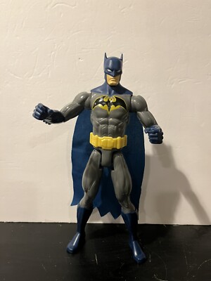 Batman TM & DC Comics 11.5'' Action Figure Blue Cape Mattel Vintage 