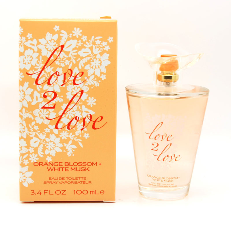 love f ragranceです Love2love Orange Blossom White Musk Eau De Toilette 3.4 FL