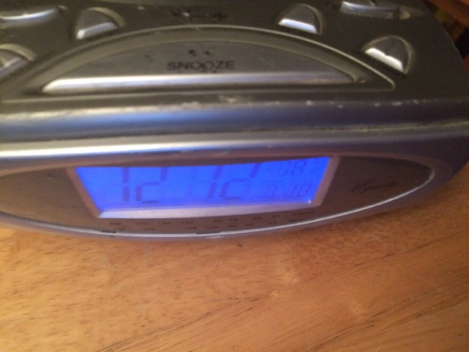 LOUD ALARM CLOCK Radio Equity Digital AM/FM w/ Auto Dimmer Snooze Battery Backup - Image 3 of 3