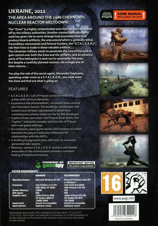 S.T.A.L.K.E.R. Call of Pripyat PC Game 2009 Windows 10 11 STALKER - Image 2 of 2