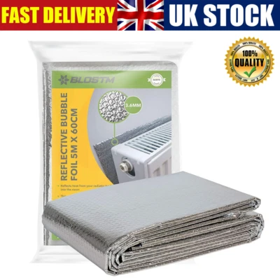 SPECIAL-2HOME 5M Radiator Reflective Foil Energy Saving Insulation for Heater Floor Wall Roofs