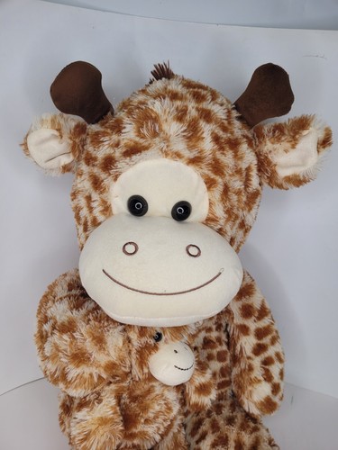 Large Giraffe Mom & Baby Plush Stuffed Animal Toy Jumbo Best Made Toys - Picture 2 of 11