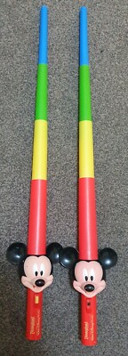 2 x Mickey Mouse Leuchtlichtschwert (gebraucht)